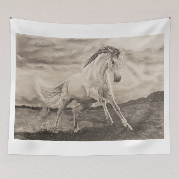 Item preview, Wild galloping horse designed and sold by RmvPortraitsArt.