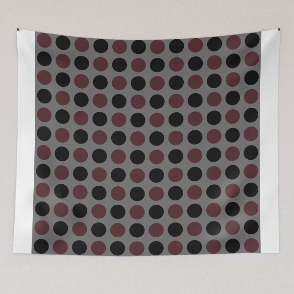 Item preview, Marsala y lunares negros en gris designed and sold by tsuttles.