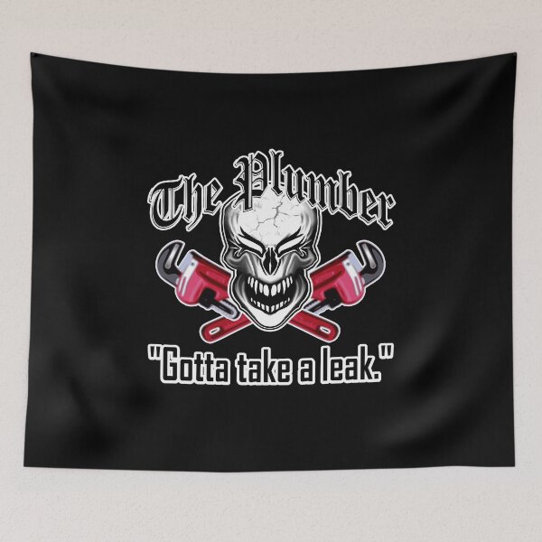 Item preview, Laughing Plumber Skull: Gotta Take a Leak designed and sold by sdesiata.