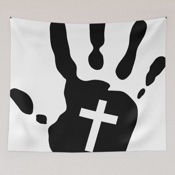 Item preview, Handprint Cross Cutout designed and sold by zaknafien.