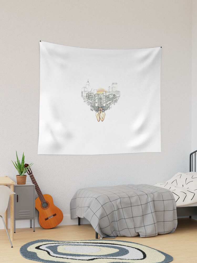 Thumbnail 1 of 3, Tapestry, Sewer Princess Sunset designed and sold by serenekitchen.