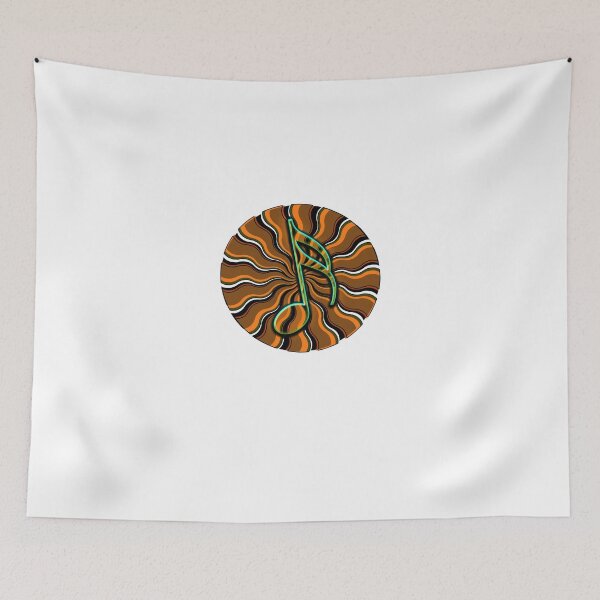Item preview, Earthy Semiquaver - 16th Note Music Symbol designed and sold by VisionQuestArts.