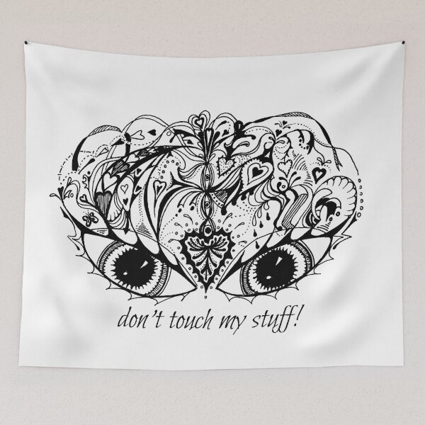 Item preview, Eyes Mask - Don't Touch My Stuff! Aussie Tangle designed and sold by Heatherian.