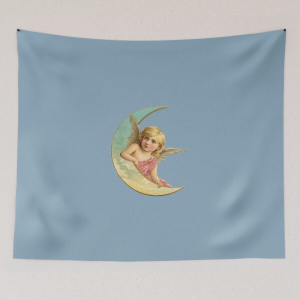 Item preview, Angel and the crescent  moon designed and sold by monsterplanet.