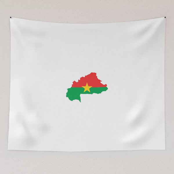 Item preview, Flag Map of Burkina Faso  designed and sold by abbeyz71.