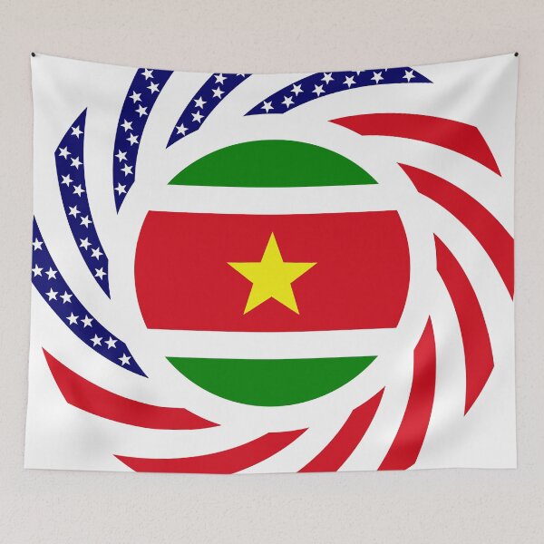 Item preview, Surinamese American Multinational Patriot Flag Series designed and sold by Carbon-Fibre Media.