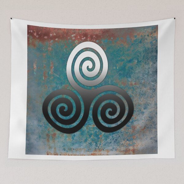 Item preview, Hammered Metal Triple Spiral designed and sold by GrimalkinStudio.