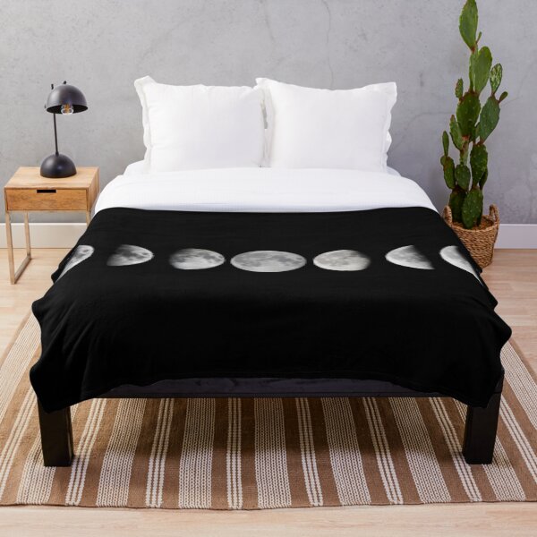 Mondphasen Fleecedecke