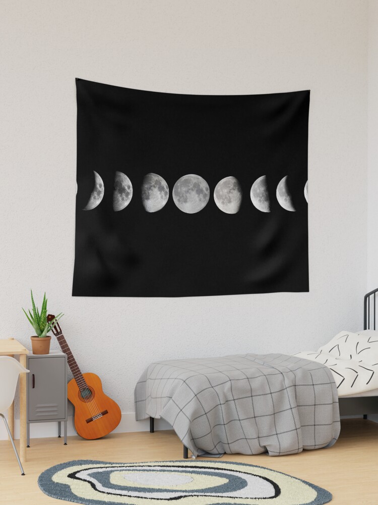 Thumbnail 1 of 3, Tapestry, Moon phases designed and sold by MartaOlgaKlara.