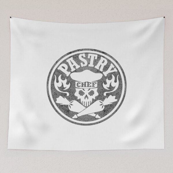 Item preview, Pastry Chef Skull Logo Gray designed and sold by sdesiata.