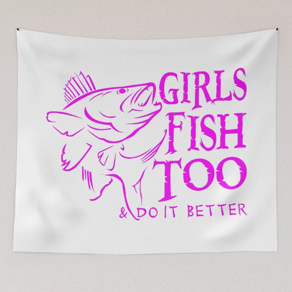 Item preview, GIRLS FISH TOO - WALLEYE designed and sold by ssduckman.
