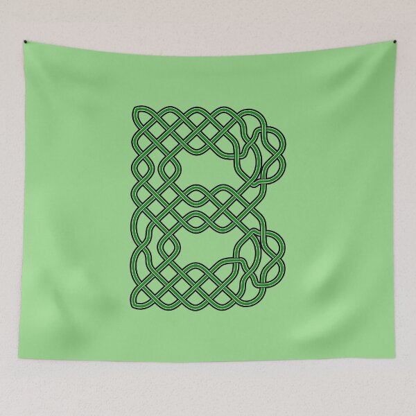 Item preview, Celtic Knot Green Letter B designed and sold by Almdrs.