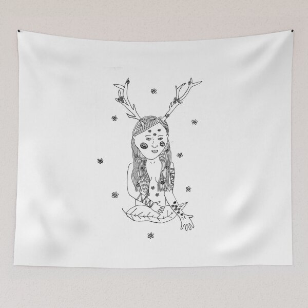 Item preview, Nature Girl Illustration designed and sold by libbysart.