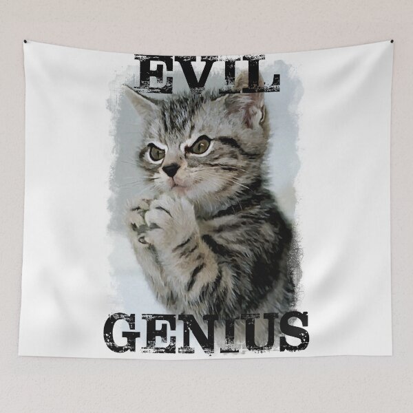 Item preview, Evil Genius - The Cat designed and sold by Very Peculiar.