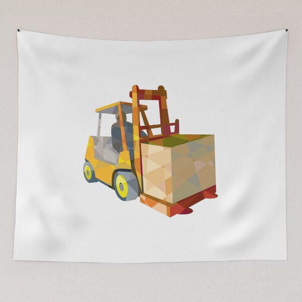 Item preview, Forklift Truck Materials Handling Box Low Polygon designed and sold by patrimonio.