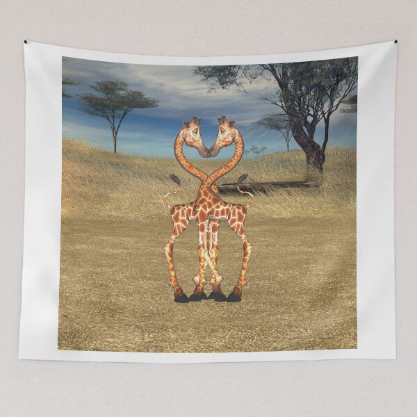Item preview, Giraffes Heart True Love designed and sold by apgme.