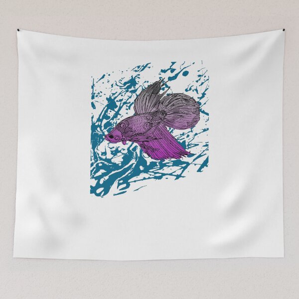 Item preview, siamese fighting fish designed and sold by Catherine  Milchard.