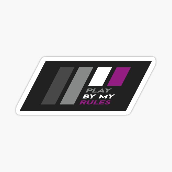 Pride Stripe: Play By My Rules Sticker
