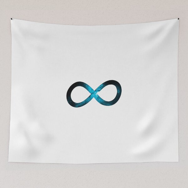Item preview, Light Blue Space Infinity Symbol designed and sold by DIMIART.