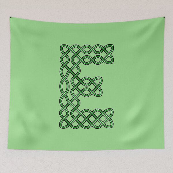Item preview, Celtic Knot Green Letter E designed and sold by Almdrs.