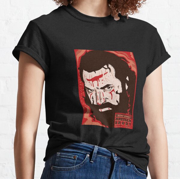 BRUISER BRODY art print design wrestling hardcore icon legend Classic T-Shirt