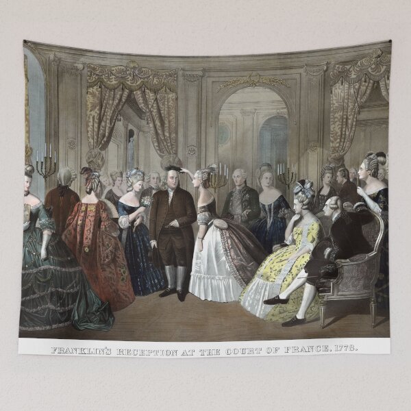 Item preview, Franklin's Reception At The Court Of France designed and sold by warishellstore.