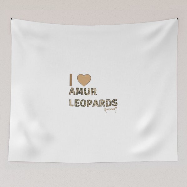 Item preview, I Love Amur Leopards designed and sold by bigcatnetwork.