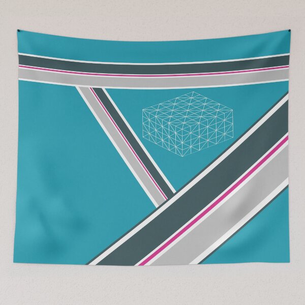 Item preview, Teal Stripes and Mesh designed and sold by The Aloof.