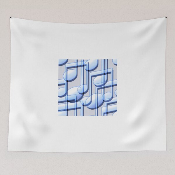 Item preview, Blue Music Notes designed and sold by moondreamsmusic.