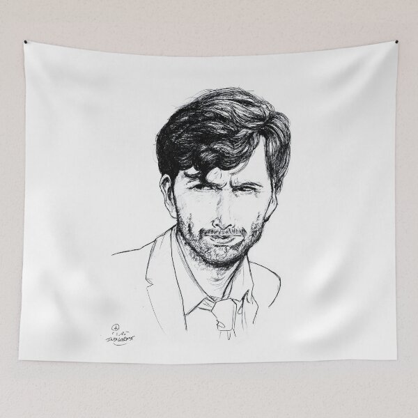 Item preview, David Tennant as Alec Hardy Etching designed and sold by Indigo East.