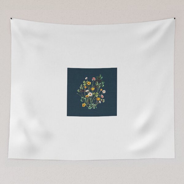 Item preview, MeadowSweet Autumn on Rustic Blue designed and sold by ThistleandFox.