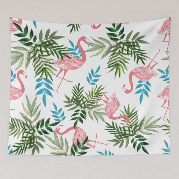 Item preview, Jungle pattern, Flamingo designed and sold by DeAssuncaoCreat.