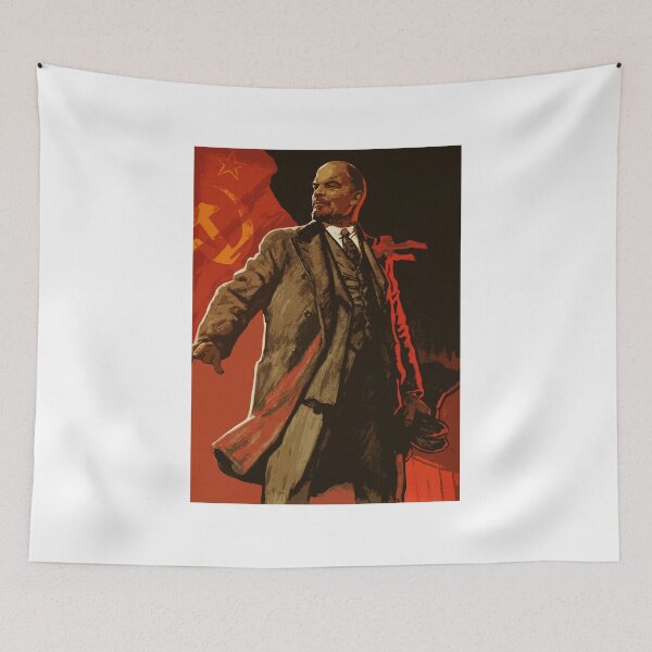 Item preview, Lenin and us  - soviet union propaganda poster  designed and sold by SofiaYoushi.