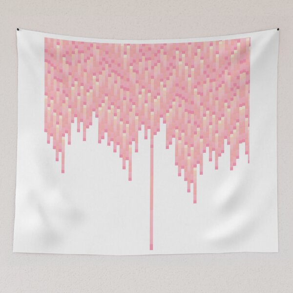 Item preview, Coral and Pink 8-Bit Drips designed and sold by Blkstrawberry.