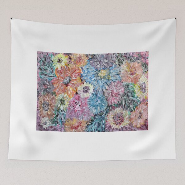 Item preview, Dahlias and Daisies standing together designed and sold by Thecla Mary Correya.