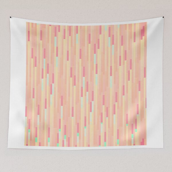 Item preview, Elegant Summer Coral 8-Bit Pixel Stripes designed and sold by Blkstrawberry.