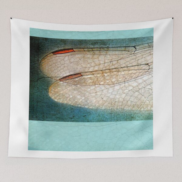 Item preview, Wings Scarf Aqua Borders designed and sold by Susan Werby.