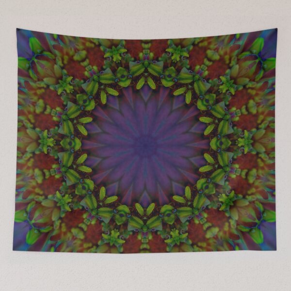 Item preview, Ultra Violet Flower Kaleidoscope 76 designed and sold by bloomingvine.