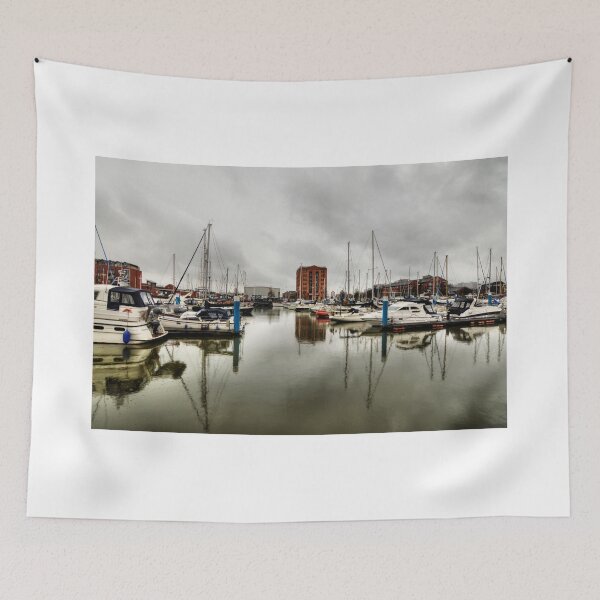 Item preview,  Hull Marina in the Rain designed and sold by Sarah Couzens.