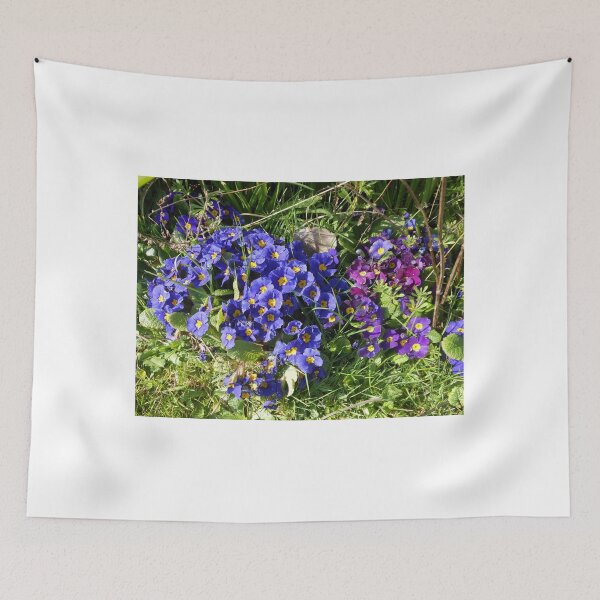 Item preview, Blue and Purple Primroses designed and sold by MidnightMelody.