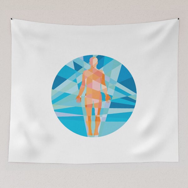 Item preview, Human Muscular System Anatomy Circle Low Polygon designed and sold by patrimonio.