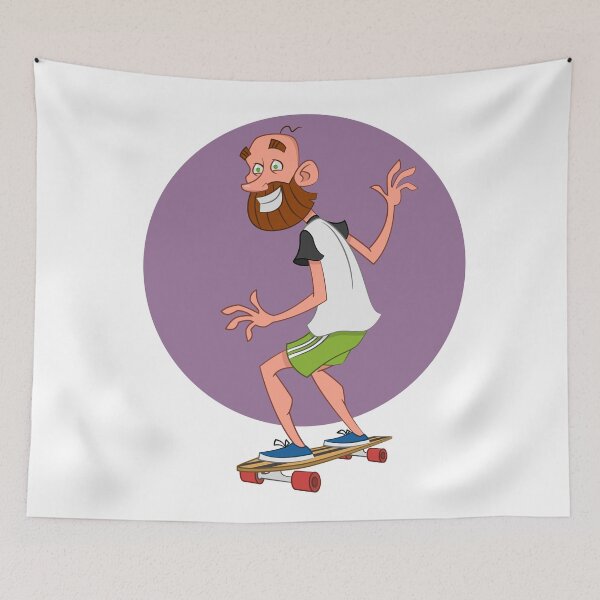 Item preview, man on long board. designed and sold by Evgenii Sidorov.