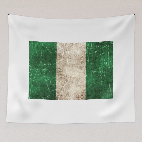 Item preview, Vintage Aged and Scratched Nigerian Flag designed and sold by JeffBartels.