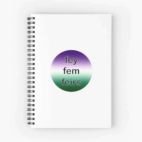 Item preview, Fey/Fem/Feirs Genderqueer Pronoun Sticker designed and sold by gosuperdonnie.