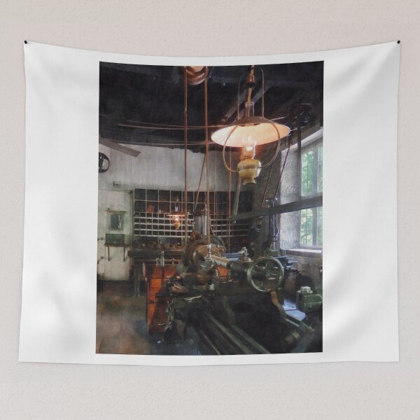 Item preview, Machine Shop With Lantern designed and sold by Susan Savad.