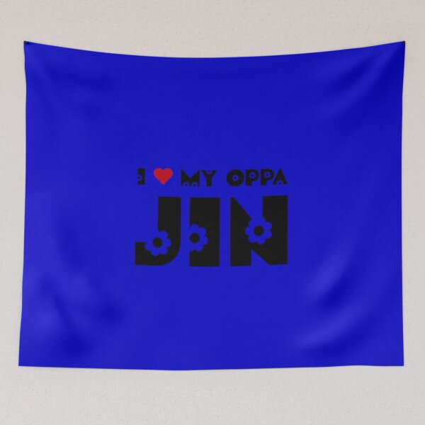 Item preview, I HEART MY OPPA JIN - BLUE designed and sold by Kpop Seoul Shop.