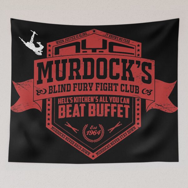 Item preview, Murdock's Blind Fury Fight Club - Dist Red/White designed and sold by coldbludd.