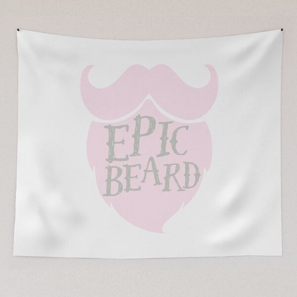 Item preview, Epic beard pastel pink designed and sold by sevenroses.
