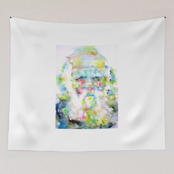 Item preview, CHARLES DARWIN - watercolor portrait designed and sold by lautir.