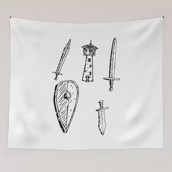 Item preview, Medieval Doodles designed and sold by Samulis.